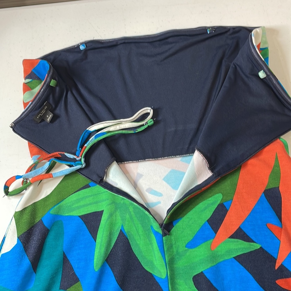 💓Size 12 VIBRANT TROPICAL PRINT SUNDRESS - Picture 10 of 11